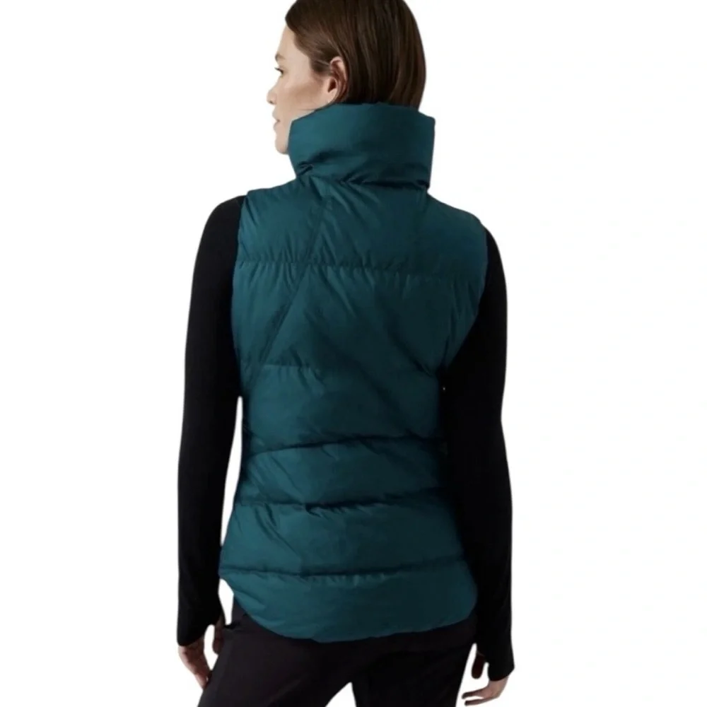 Teal Puffer Vest for Women